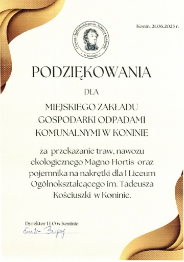 Podziękowania 2023