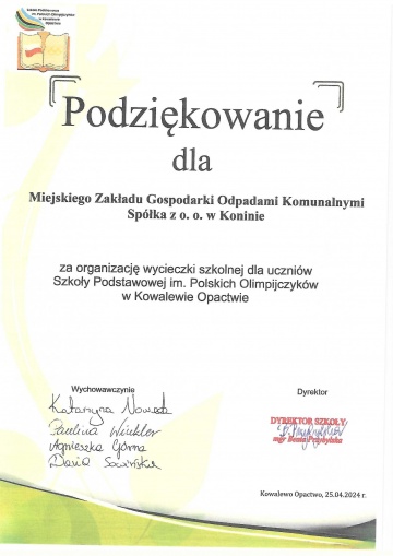 Podziękowania 2023