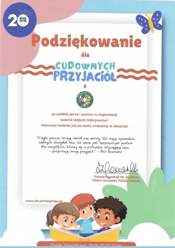 Podziękowania 2023