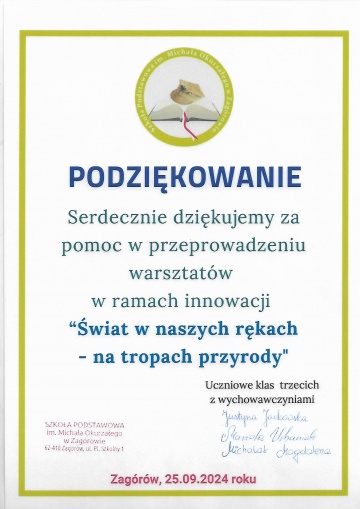 Podziękowania 2023