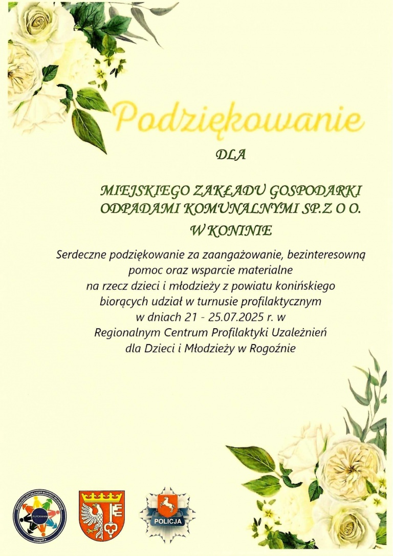 Podziękowania 2025