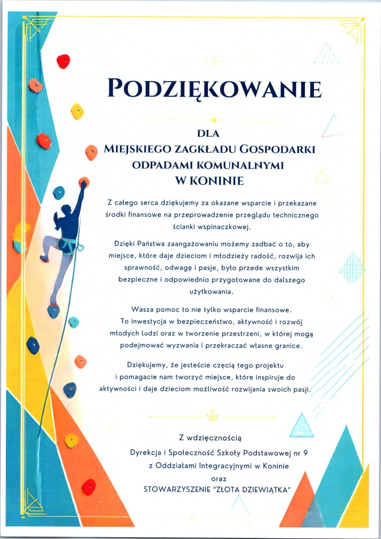 Podziękowania 2026